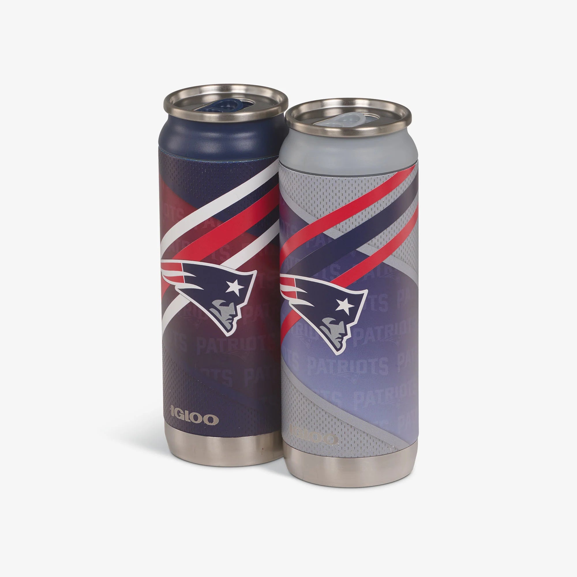 Igloo Insulated Cooler Durable Cooler New England Patriots Home & Away 16 Oz Can 2-Pack - Image 2
