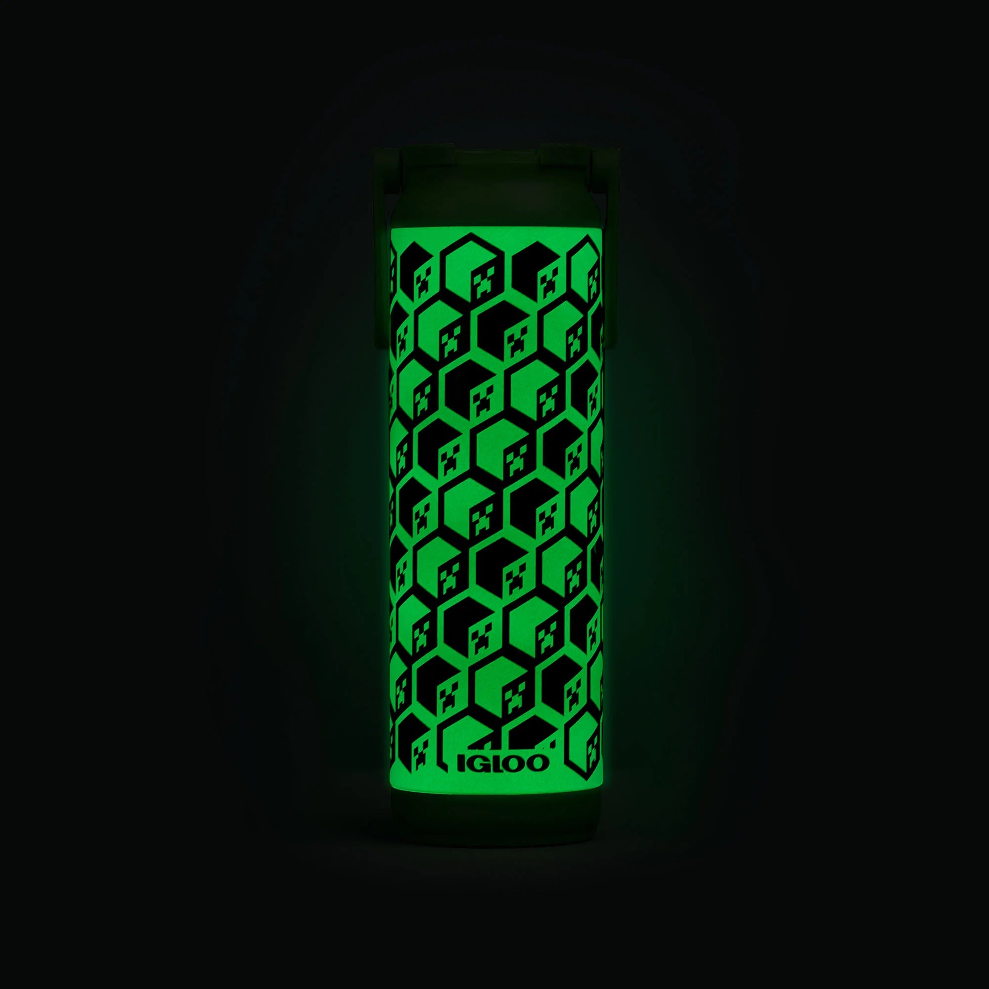 Igloo Insulated Cooler Durable Cooler Minecraft Creeper Glow in the Dark 20 Oz Bottle - Image 7