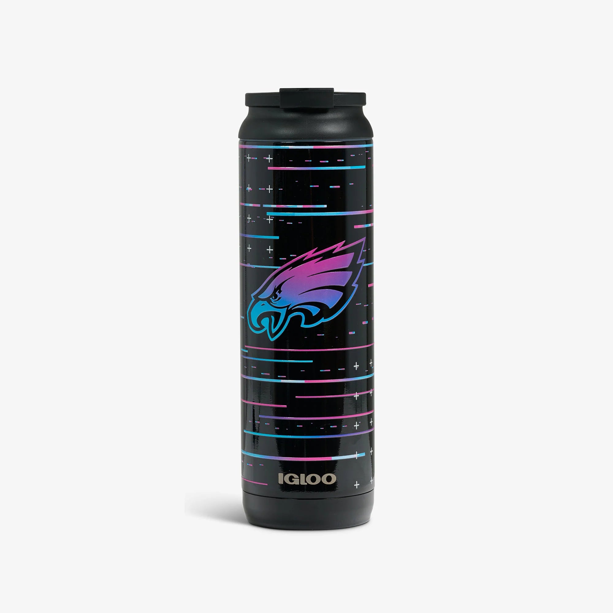 Igloo Travel Durable Cooler NFL Neon Philadelphia Eagles 20 Oz Flip Flip'n'Sip Sip Tumbler