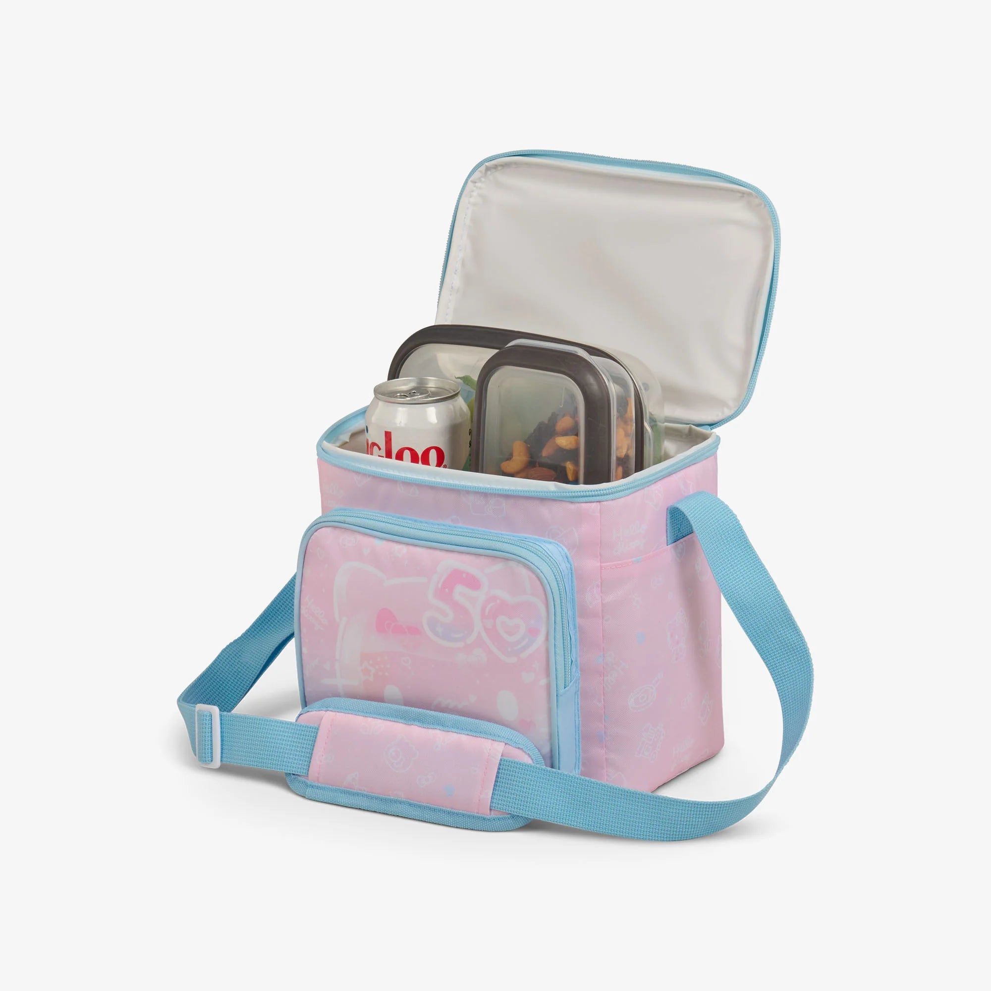 Igloo Portable Cooler Durable Cooler Hello Kitty? 50th Anniversary Square Lunch Cooler Bag - Image 3