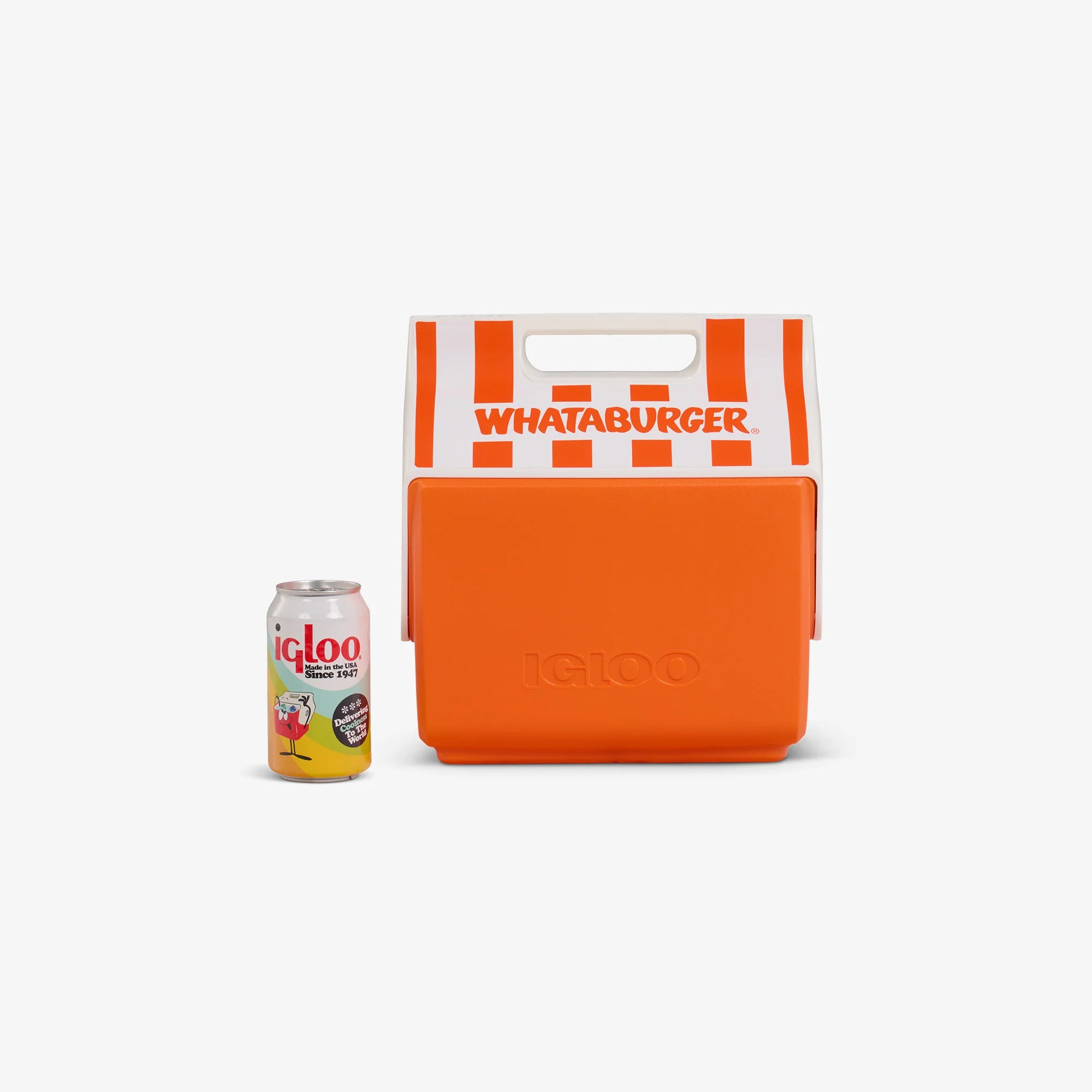 Igloo Personal Cooler Insulated Cooler Durable Cooler Whataburger Flip'n'SipWhatacoolerFlip'n'Sip Little Playmate 7 Qt Cooler - Image 5