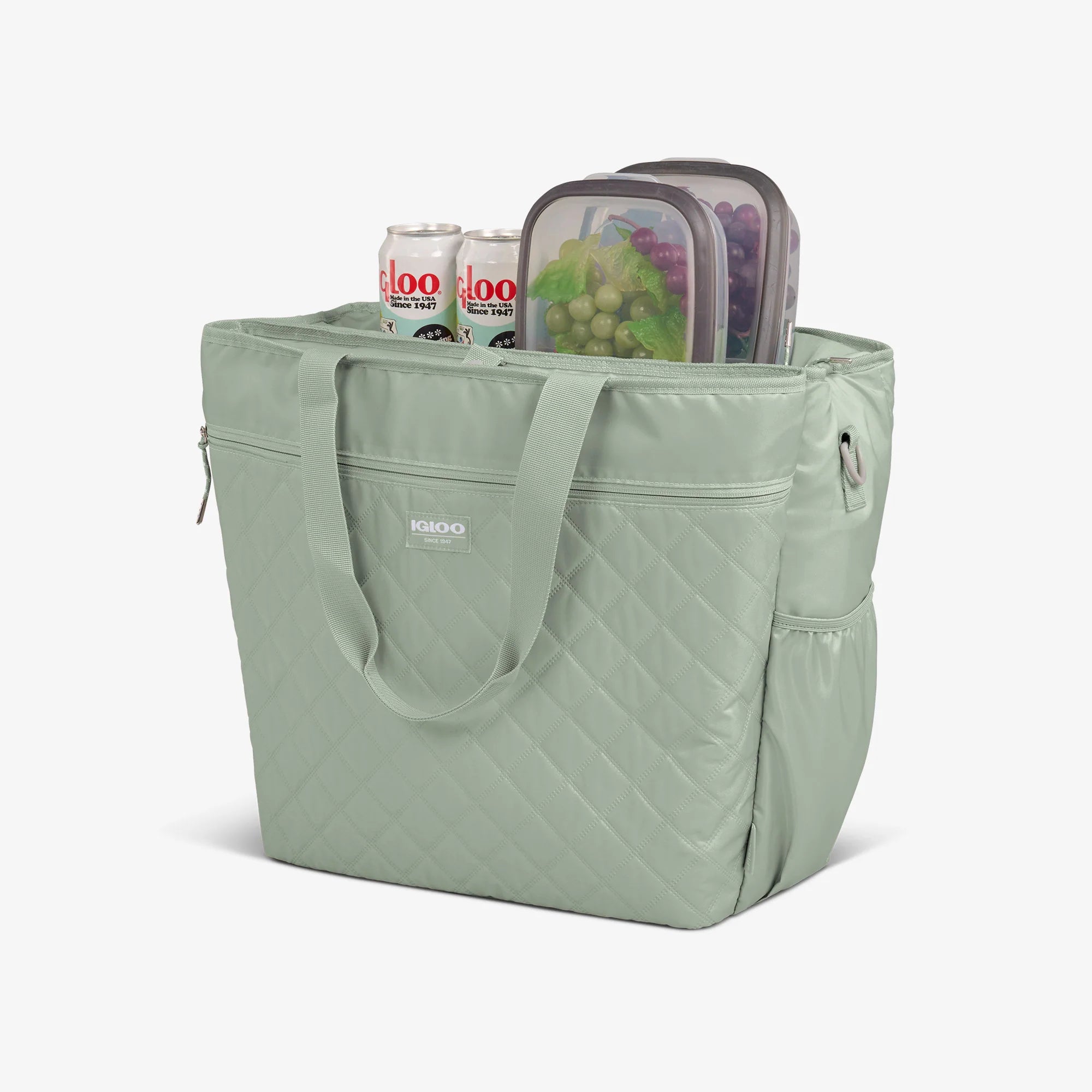 Igloo Insulated Cooler Durable Cooler MaxCold DUO Dual Compartment Tote Cooler Bag - Image 3